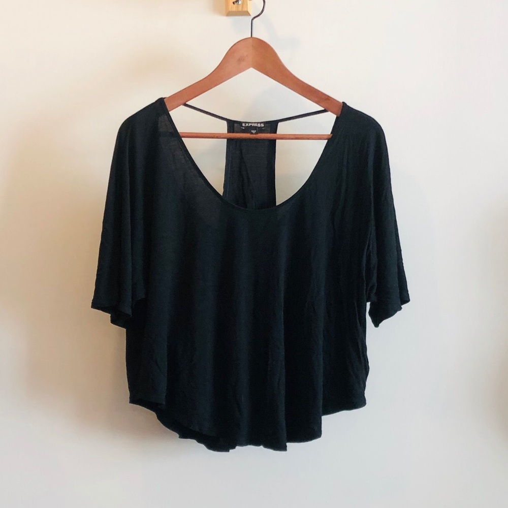 Express - Black Layered Top